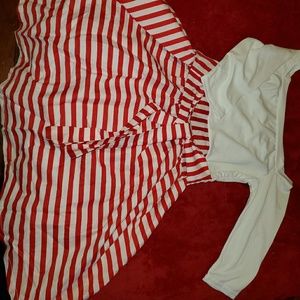 Red & White Holiday dress